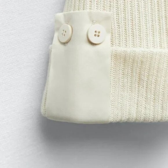 Zara Ivory Ribbed Knit Set - Picture 4 of 16